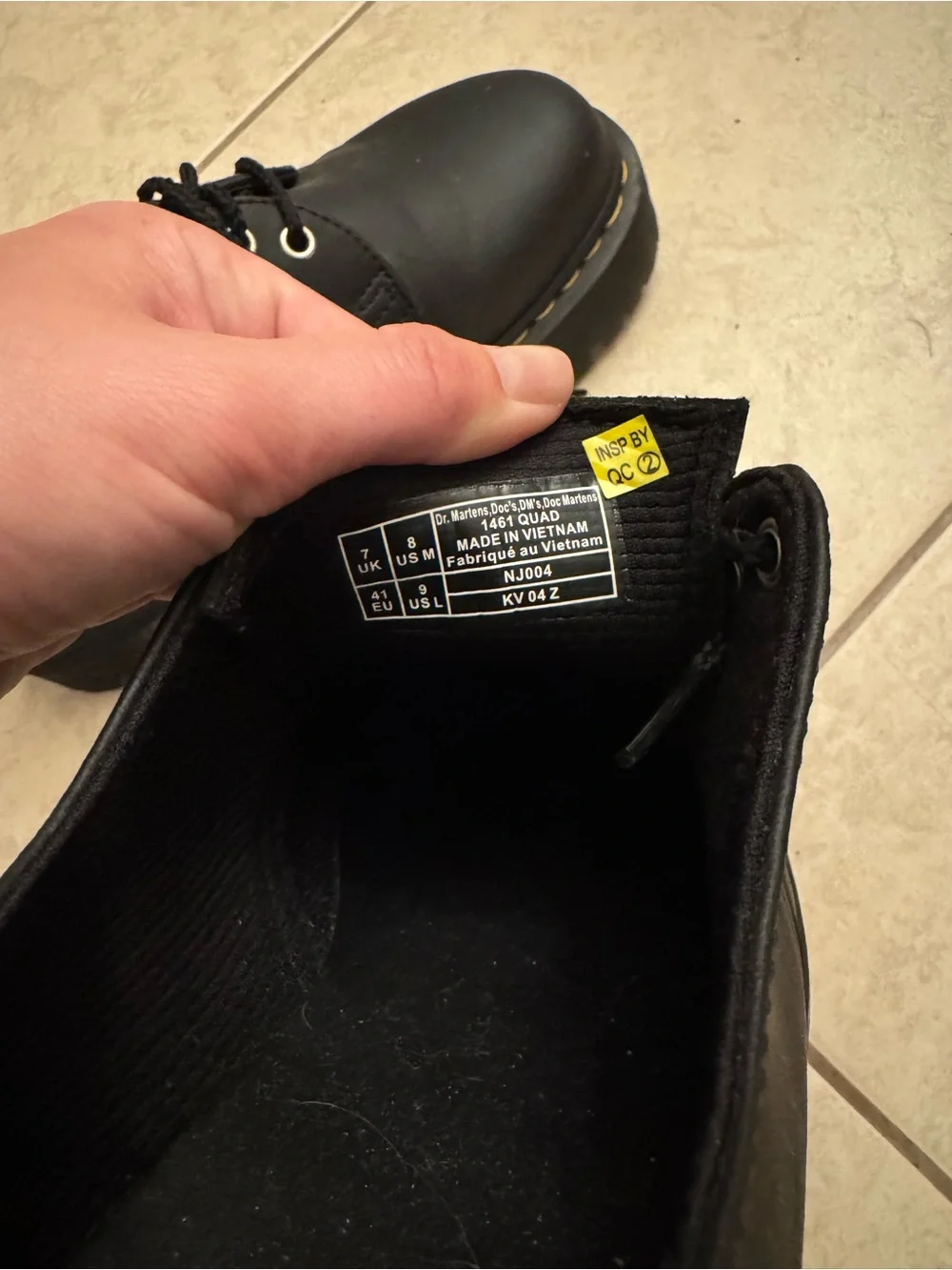 Dr. Martens Black 3-Eye Derby Lace-Up Shoe